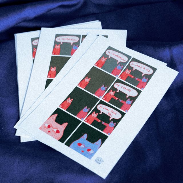 Lot Cartes BD "La Comparaison" 