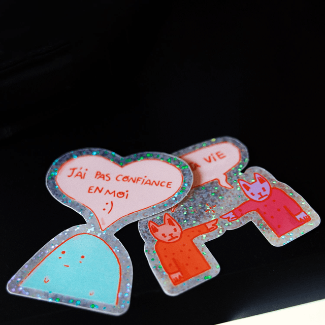 Lot Stickers "Anxieux"
