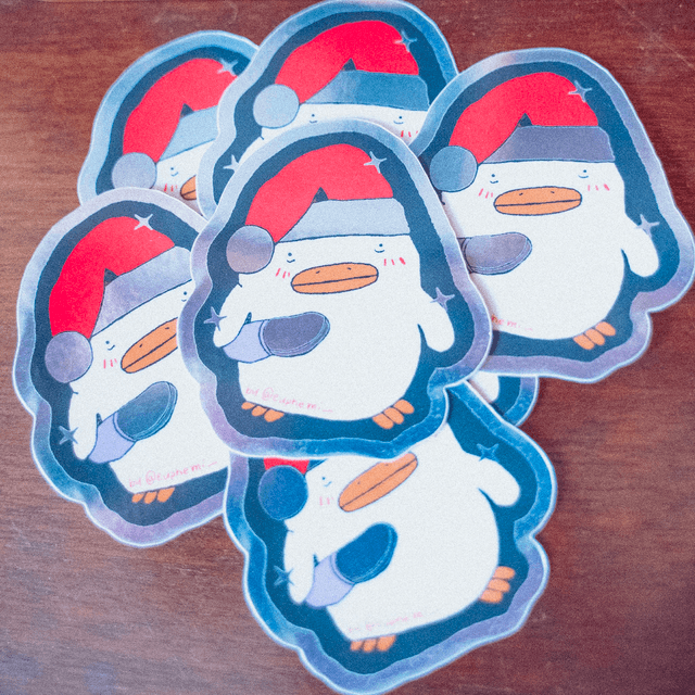 Stickers 🐤 poussin mignon, mais vénère 🐤  spécial Noël 