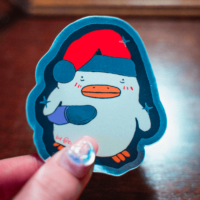 Stickers 🐤 poussin mignon, mais vénère 🐤  spécial Noël 